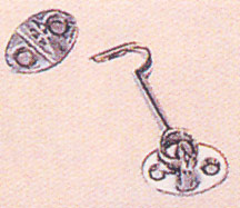 KABİN KİLİTİ-KROM KAPLI BAKIR-UZ.:5cm